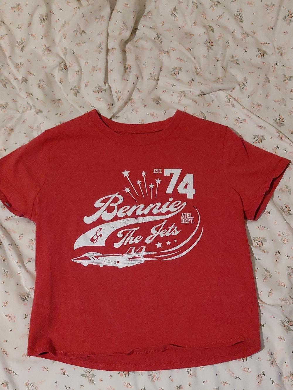 Bennie & The Jets Red Kids' Graphic Tee - 74 Design